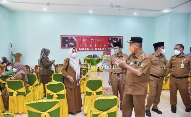 Wabup Inhil Syamsuddin Uti Tinjau Vaksinasi Covid-19