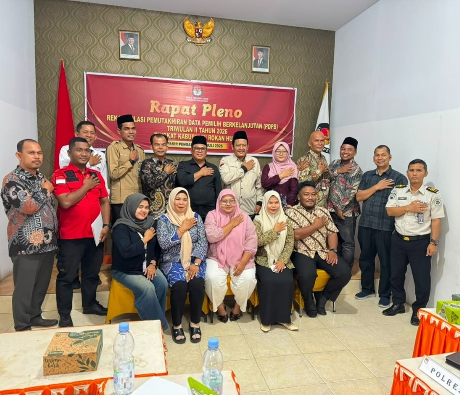 Lapas Pasir Pangarayan Hadiri Rapat Pleno Rekapitulasi Pemutakhiran Data Pemilih Berkelanjutan 