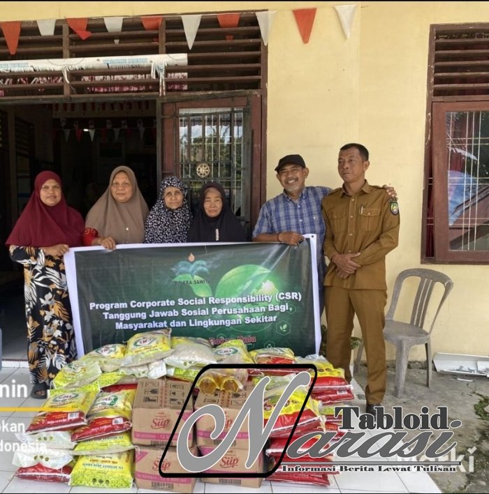 Peduli Sesama PT Era Sawita Beri Sembako Untuk Fakir Miskin Dan Anak Yatim