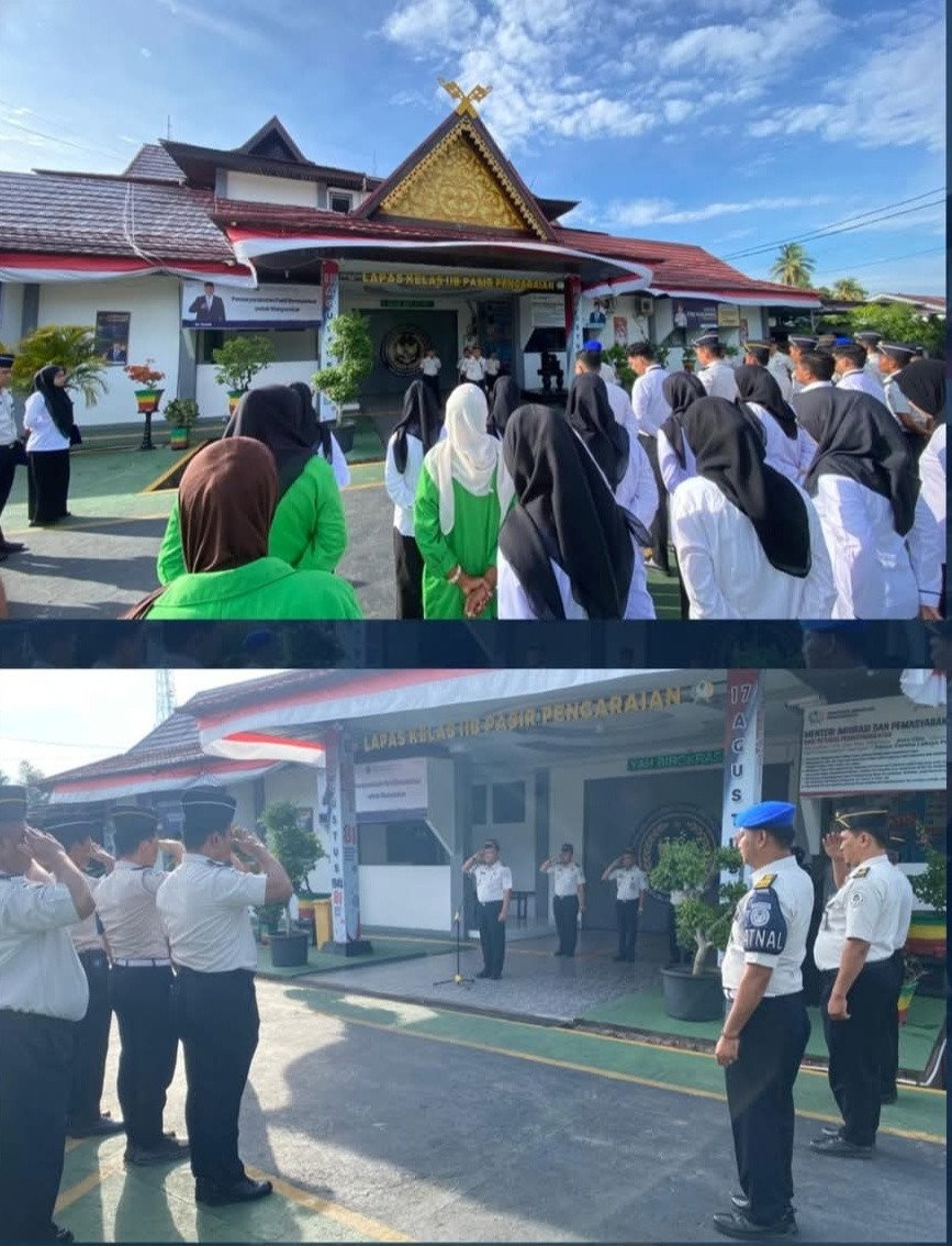 Apel Senin, Kalapas Pasir Pangarayan Tekankan Penggeledahan Humanis dan Penguatan Sambung Rasa Warga Binaan