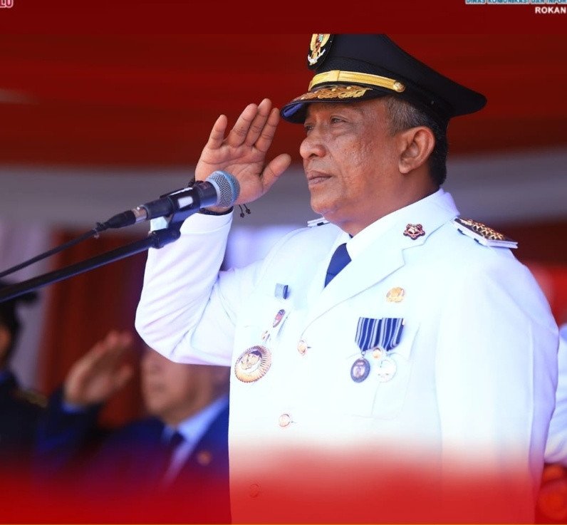 Khidmat dan Megah, Pemkab Rokan Hulu Gelar Upacara Puncak Peringatan HUT RI ke-81