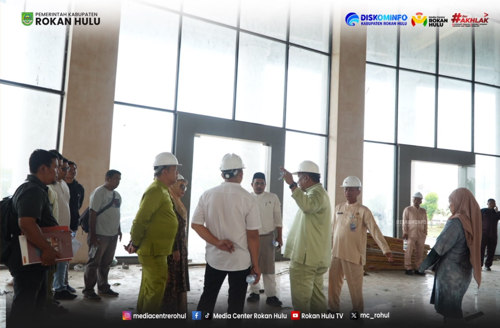 Kejar target Rampung Bupati Anton Tinjau Langsung Pekerjaan MPP Rohul