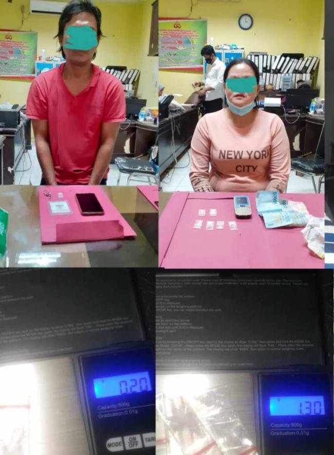 Jual Narkoba, Ibu Rumah Tangga di Tangkap Satuan ResNarkoba Polres Kuansing