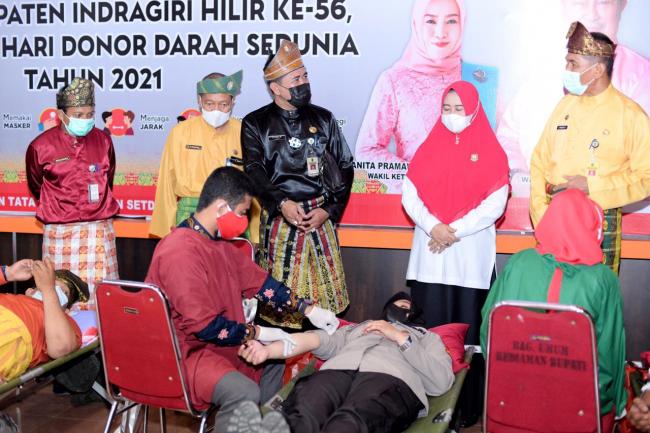 PMI Inhil Gelar Kegiatan Donor Darah Memperingati Milad Inhil Ke 56 Dan Hari Donor Darah Sedunia