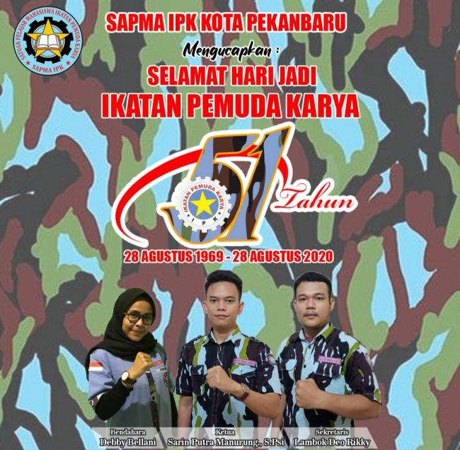 HUT Ikatan Pemuda Karya ke 51 SAPMA IPK Kota Pekanbaru Rayakan Bersama Anak Jalanan