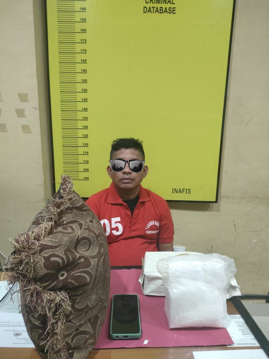  Satres Narkoba Polres Rohul Amankan 1 Kg Narkoba Jenis Shabu Shabu