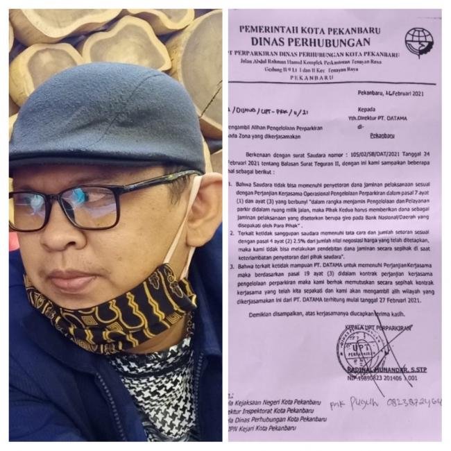 Ketua Umum Gabungan Lembaga Anti Korupsi : Kami Akan Mengawal Keputusan UPT Dishub Pekanbaru