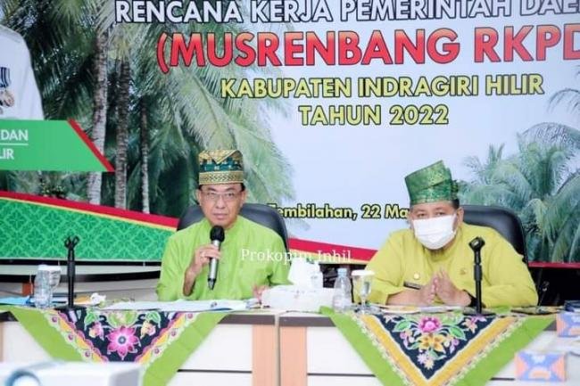 Pemkab Inhil Gelar Rapat Evaluasi Pelaksanaan DAK Tahun 2021 dan Usulan DAK Tahun 2022
