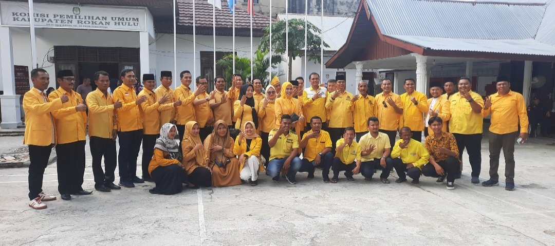 Optimis Raih 12 Kursi, DPD II Golkar Rohul Daftarkan 45 BCAD