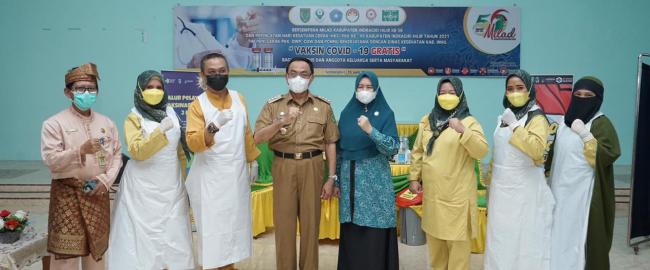 Organisasi Wanita Inhil Gelar Vaksinasi Gratis Dihari Sampena Milad Inhil Ke-56