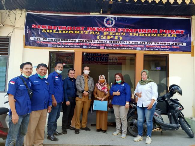 Kesbangpol Riau Kunjungi Sekretariat DPP-SPI