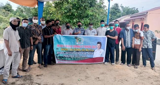 Androy Sampaikan Pesan Prabowo Dalam Perjuangkan Aspirasi Masyarakat Kecamatan Tualang