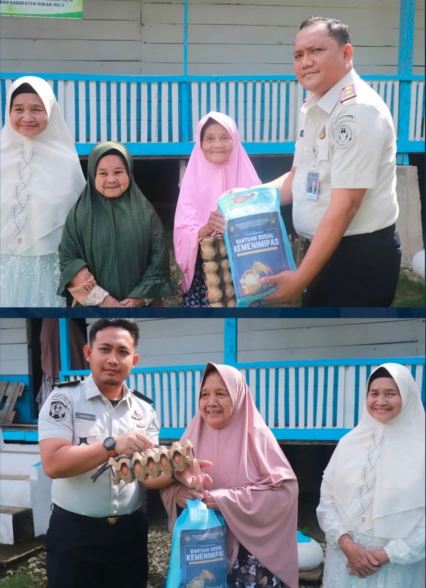 Lapas Pasir Pangarayan Salurkan Bansos Rutin ke Surau Suluk Al-Istiqomah