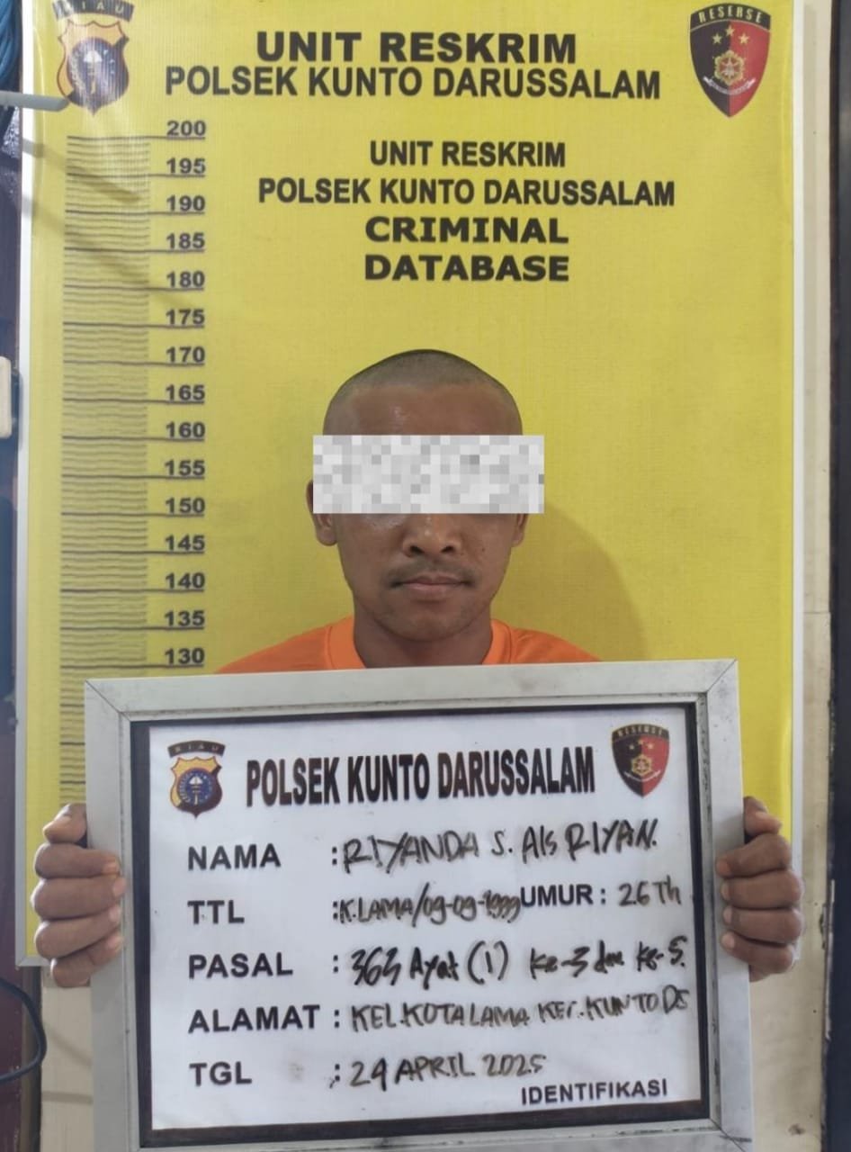 Dua Unit Sepeda Motor Warga Kunto Dicuri, Polsek Kunto Darussalam Tangkap Pelaku