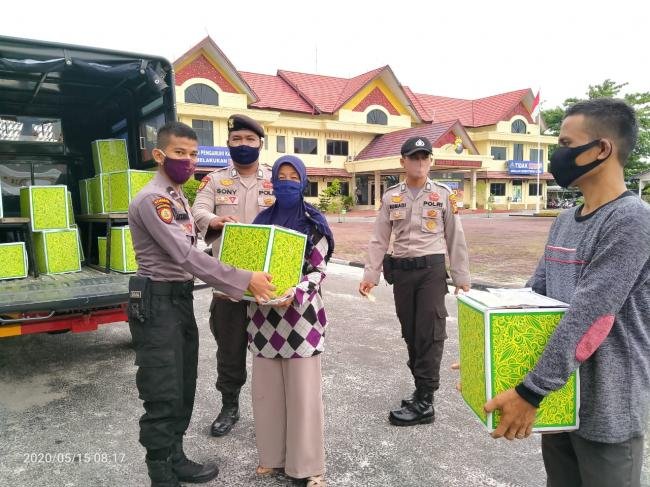 Solidaritas Bulan Suci Ramadhan 1441 H Polres Bengkalis Besama Bhayangkari