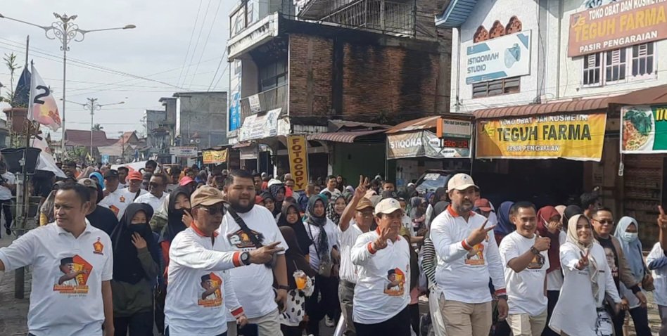 Hut Gerindra Ke 15 Tahun 2023, Dpc Gerindra Rokan Hulu Bagikan Doorprize Dan Gelar Jalan Santai 