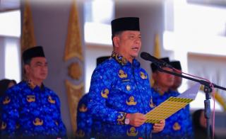 Wakil Bupati Syafaruddin Poti Pimpin Upacara Hari Kebangkitan Nasional Ke -118 di Rokan Hulu