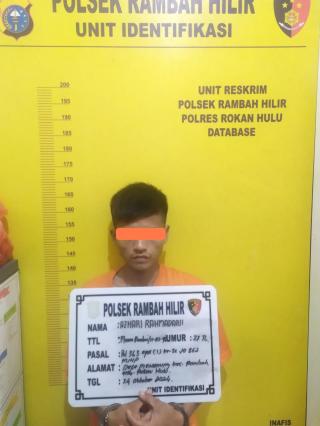 Polsek Rambah Hilir Berhasil Amankan Diduga Pelaku Curat