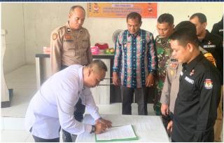 Wujudkan Pemilu Damai dan Lancar KPPS TPS Khusus Lapas Pasir Pangarayan Resmi Dilantik