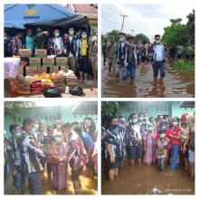 Peduli Masyarakat Terdampak Banjir IPK Riau Berikan Bantuan Sembako