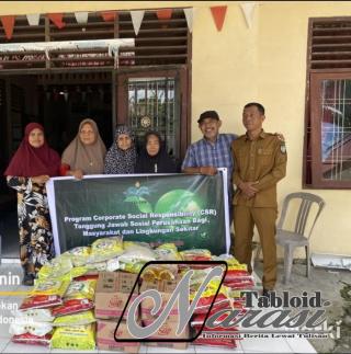 Peduli Sesama PT Era Sawita Beri Sembako Untuk Fakir Miskin Dan Anak Yatim