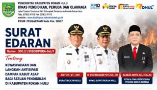 Atas Arahan Bupati Disdikpora Rokan Hulu Keluarkan Surat Edaran