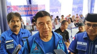 DPC Demokrat Rohul Gelar Donor Darah di HUT ke-25 Partai Demokrat