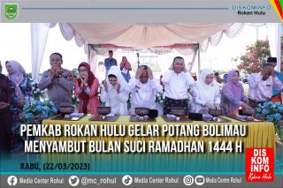 Bupati H. Sukiman Sebut Potang Bolimau Tradisi Budaya Yang Harus Dilestarikan
