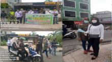 DPC AJOI Bengkalis Bersama TNI-Polri, Ini Pesan Polres Saat Berbagi Takjil dan Masker
