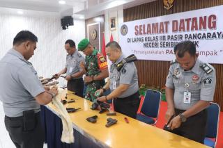 Lapas Rohul Dan Koramil 02 Rambah Jalin Kerja Sama Dalam Harwat Senpi