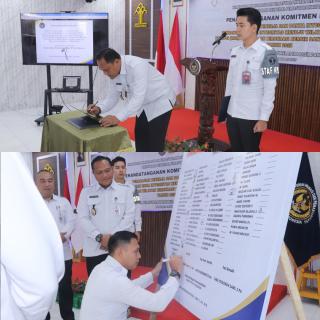 Tandatangani Komitmen Bersama Lapas Pasir Pangaraian Siap Raih Predikat WBK /WBBM 2025
