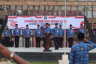 Semarakan Hari Bela Negara Ke 76 Lapas Pasir Pangaraian Gelar Upacara