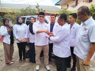Target Satu Kursi, DPW Serahkan SK Pengurus dan Ambulance Untuk DPD Perindo Inhu