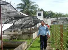 Kepala Kesatuan Pengamanan Lapas Marcos Sihombing Tinjau Keamanan Lapas Pasir Pangaraian