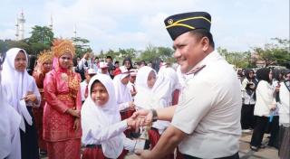 Kalapas Pasir Pangarayan Hadiri Upacara Hardiknas Tingkat Kabupaten Rokan Hulu