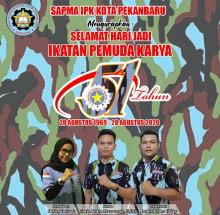 HUT Ikatan Pemuda Karya ke 51 SAPMA IPK Kota Pekanbaru Rayakan Bersama Anak Jalanan