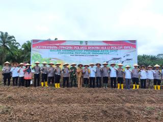 Kalapas Pasir Pangarayan turut sukseskan Ketahanan Pangan Polres Rokan Hulu