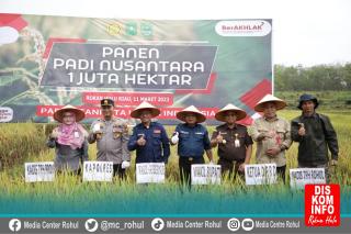 Panen Raya Nusantara 2 Juta Ha, Asisten 2 Jadikan Rohul Daerah Penghasil Beras Terbesar di Riau