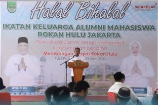 Bersama Bupati Rohul Anton, S.T, M.M Ikatan Keluarga Mahasiswa Rohul Jakarta Jalin Silaturahmi