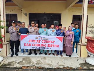 Polres Rohul Gelar Jumat Curhat & Cooling System untuk Wujudkan Kamtibmas Kondusif di Bulan Ramadhan