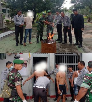 Lapas Pasir Pangaraian Gandeng TNI Geledah Hunian WBP
