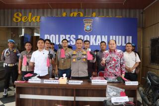 Tak Butuh Lama, Lima Orang Pencuri Spesialis Rumah Kosong Berhasil Ditangkap Polres Rohul