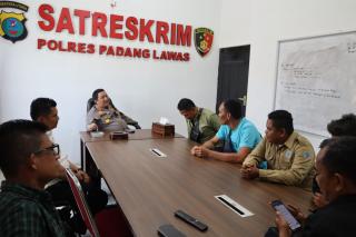 Kapolres Palas Terima Kunjungan Wartawan Rokan Hulu