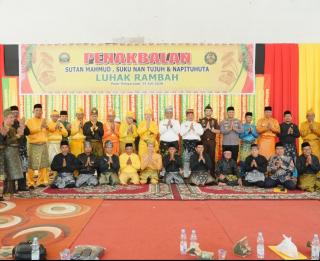 Sutan Mahmud Dinobatkan Perkuat Adat Di Rambah