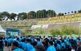 Sambut Hari Bhayangkara ke-80,Polres Rohul Dukung Riau Bhayangkara Run 2026