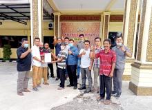 Perwakilan Warga Di Dampingi LBH Posbakumadin Laporkan Kades Suka Maju Ke Polres Kampar.
