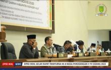 DPRD Inhil Gelar Rapat Paripurna Ke-8 Masa Persidangan II TH Sidang 2022